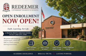 Open Enrollment for the 2026-2027 School Year at Redeemer