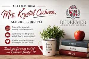 A Letter From The School Principal: Mrs. Krystal Cochran